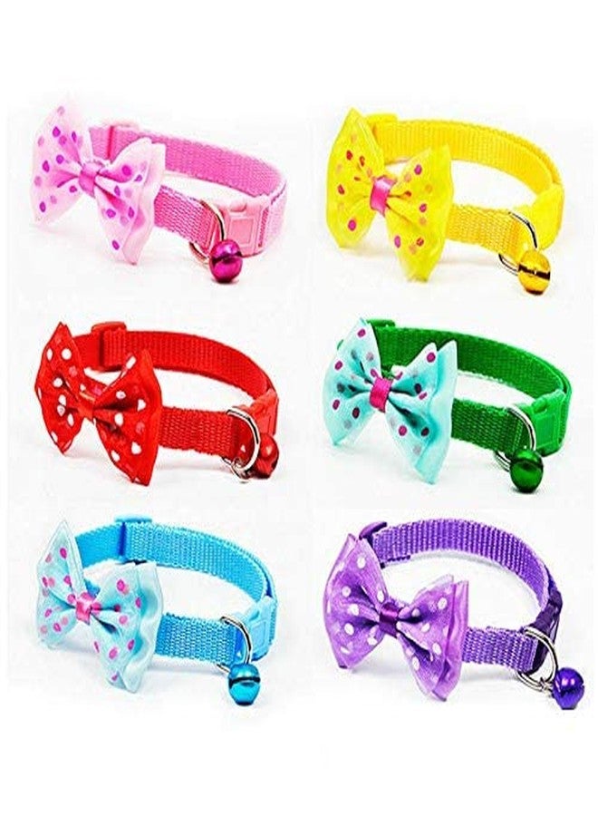 Pups&Pets 2Pcs Dog Cat Pet Bowknot Cute Bow Tie Bell Adjustable Puppy Kitten Necktie Collar (Buy 1 Get 1 Free) Color May Vary - Image 3